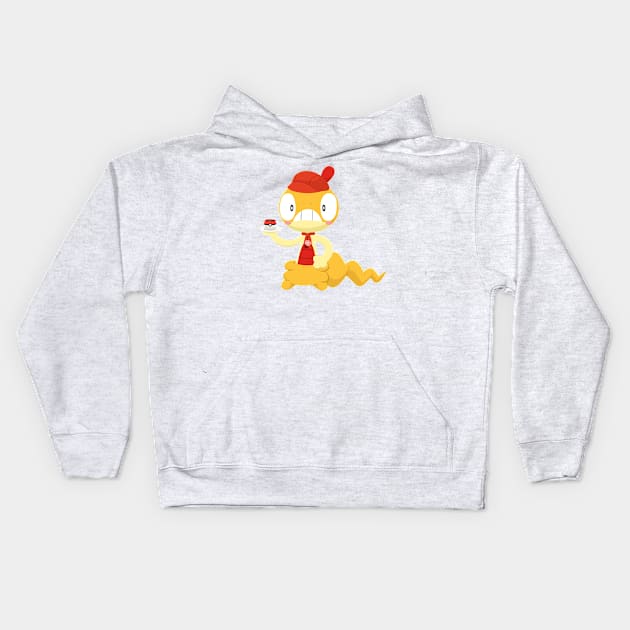 Café Lizard Kids Hoodie by tastelesssandwiches